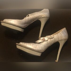Pewter Platform 4-5 “ pencil sandles